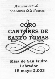 Cantores de Santo Toms, mayo 2003
