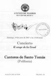 Cantores de Santo Toms, junio 2007