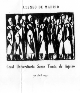 Coral Santo Toms de Aquino, Ateneo de Madrid, 1952